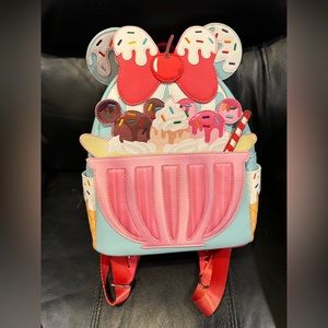 Disney Loungefly Ice Cream Sundae Backpack